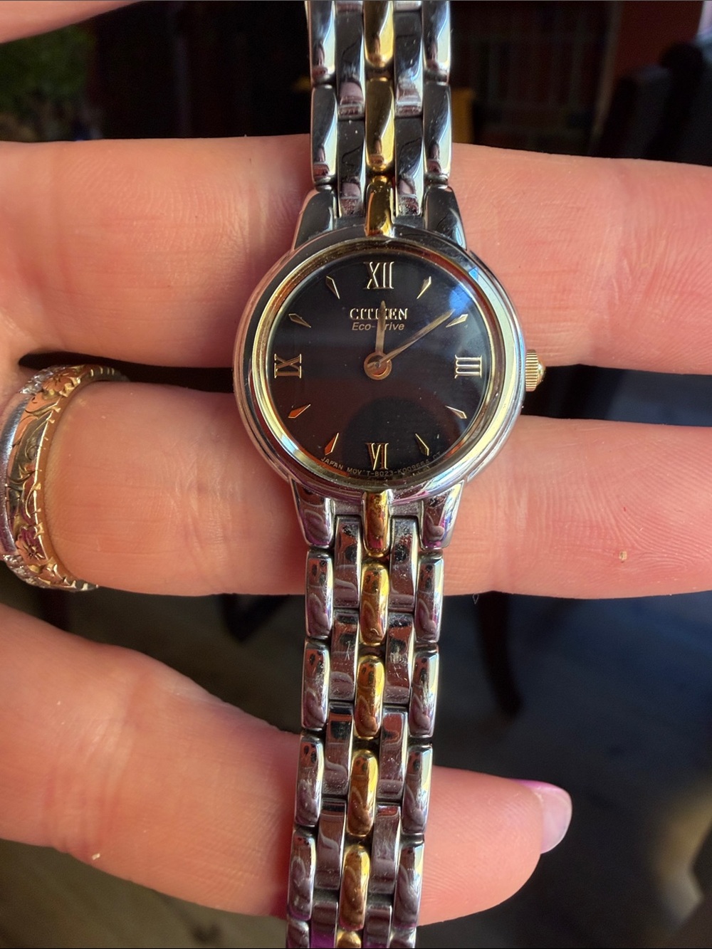 Citizen Two-Tone Gold and Black Women’s Dress Watch